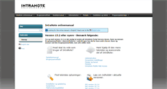 Desktop Screenshot of manual.intranote.dk