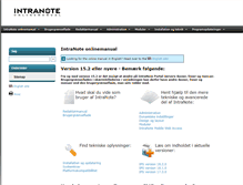 Tablet Screenshot of manual.intranote.dk